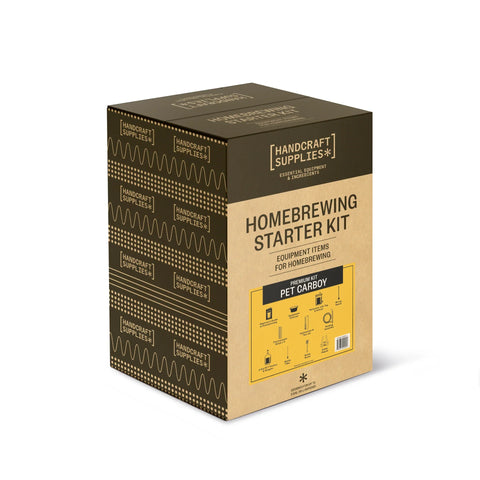 HandCraft Supplies Homebrewing Starter Kit with Glass Carboy