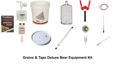 Grains & Taps Deluxe Beer Equipment Kit