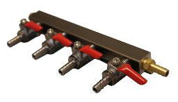 4 way Air Distributor with Check Valves