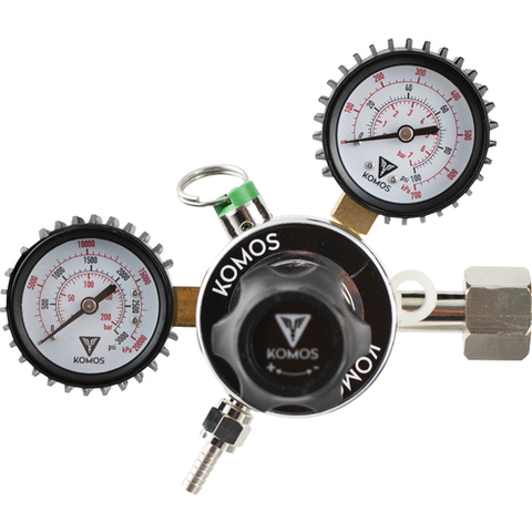 KOMOS Dual Gauge CO2 Regulator