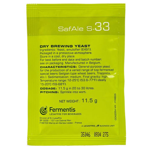 Fermentis SafAle S-33 Yeast
