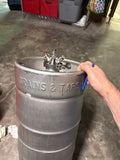 Ball Lock Tapping Head to 2 in Tri Clover (Commercial Keg Adapter)