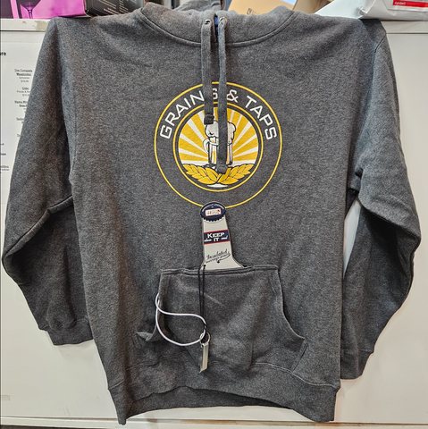 Hoodie, Charcoal Heather (Gray) with Logo