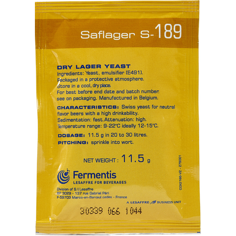 Fermentis SafLager S-189 Yeast