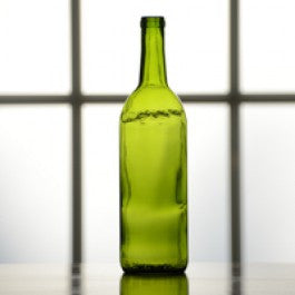 Bordeaux Bottle, 750 mL, Emerald Green, Case of 12