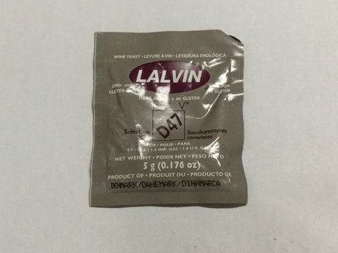 Lalvin ICV D-47 Wine Yeast, 5 gm