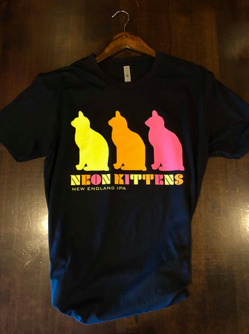 Neon Kittens T Shirt – Grains & Taps